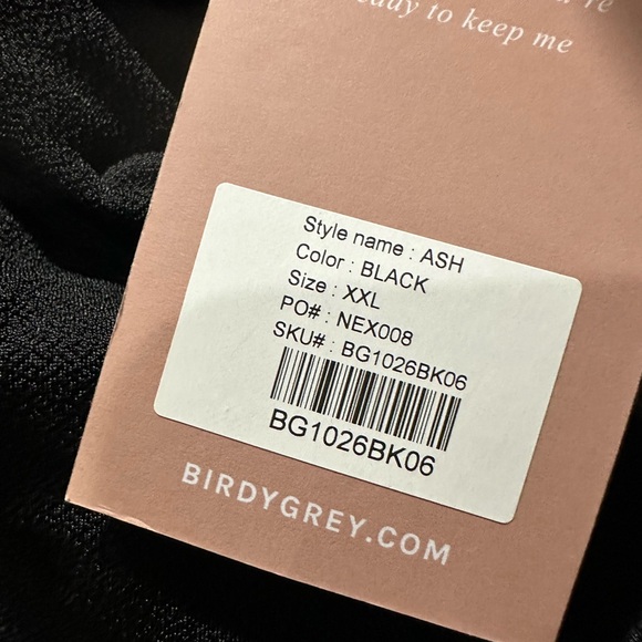 Birdy Grey ASH DRESS CREPE BLACK NEW NWT BRIDESMAID WEDDING - Picture 8 of 8